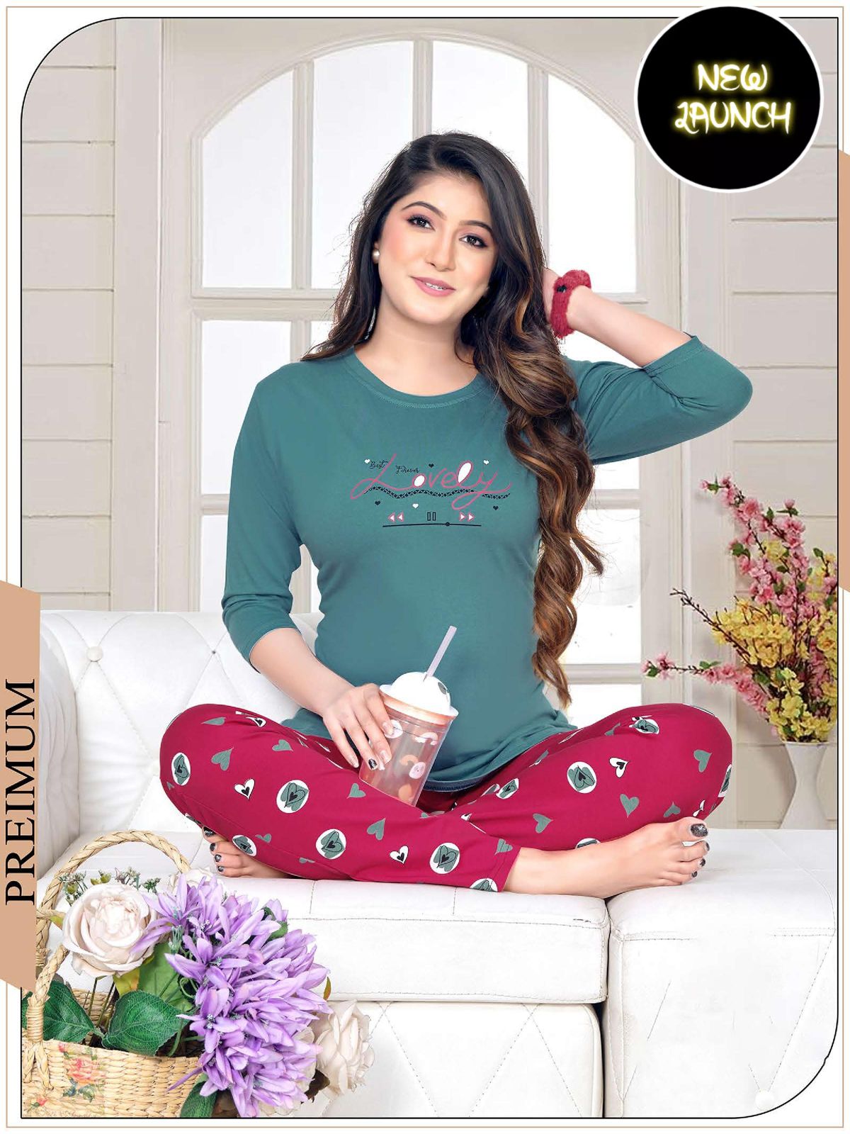 Summer Special Vol 2558 Hosiery Cotton Night Suit
